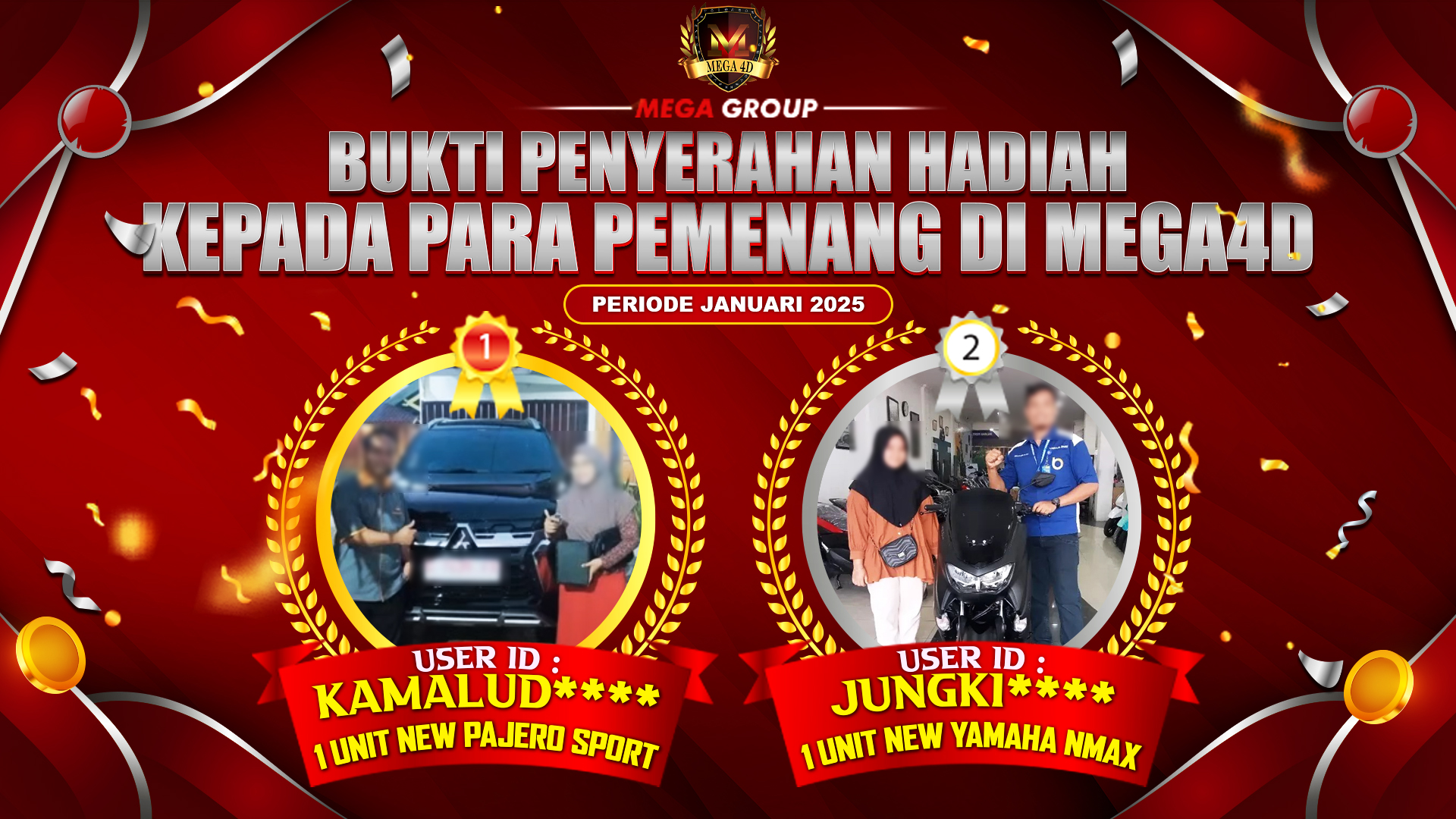 Selamat Kepada Member Setia MEGA4D Sudah Memenangkan Satu Unit Mobil Pajero Sport