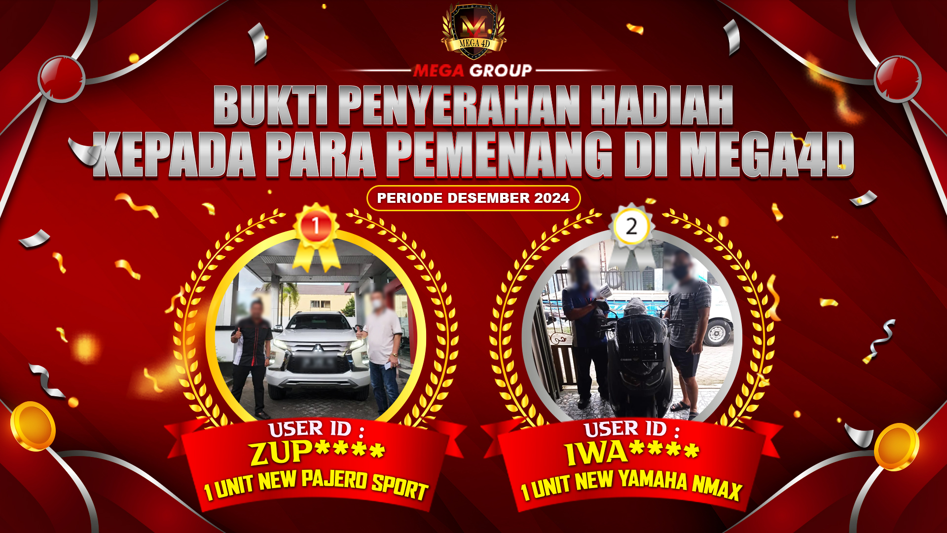 Selamat Kepada Member Setia MEGA4D Sudah Memenangkan Satu Unit Mobil Pajero Sport